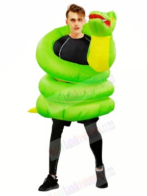 Inflatable Green Snake Boa Python Costume Halloween Christmas for Adults