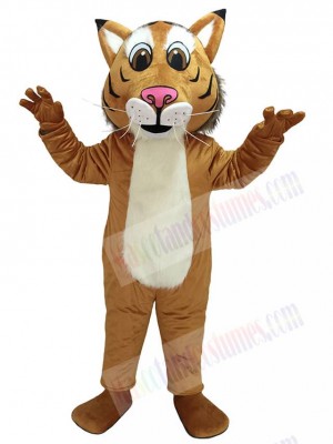 Fierce New Friendly Bobcat Mascot Costume