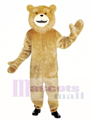 Ted Jumpsuit Bear Mascot Costume