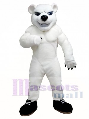 Power Polar Bear Mascot Costume