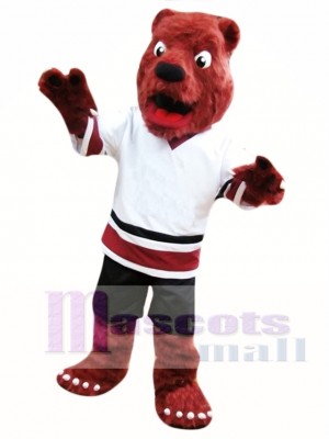 Red Bear Mascot Costume