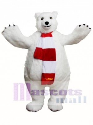 Polar Bear Mascot Costume  