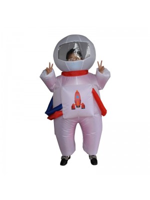 Cute Astronaut Spaceman Inflatable Costume Blow up Bodysuit for Kid