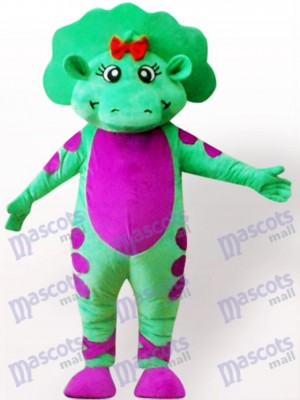 Green Dinosaur Adult Mascot Costume