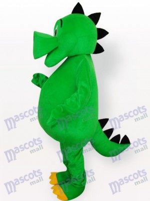 Green Dinosaur Adult Mascot Costume