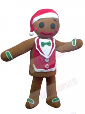 Gingerbread Man mascot costume