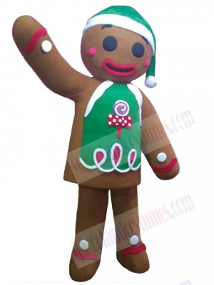 Gingerbread Man mascot costume