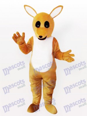 Yellow Kangaroo Adult Mascot Costume