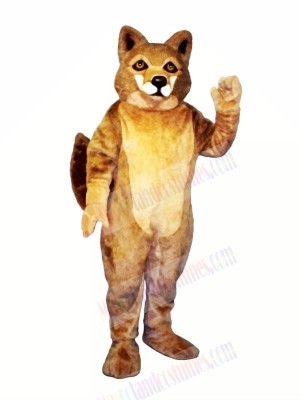Strong Brown Wolf Mascot Costumes Cartoon