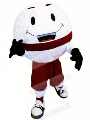 Funny Golf Ball Mascot Costume Cartoon	