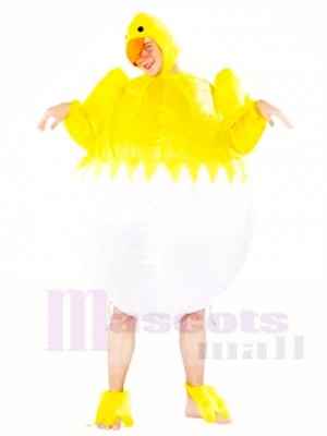 Yellow Chicken Egg Inflatable Halloween Christmas Costumes for Adults