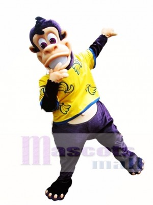 Purple Ape Mascot Costume Eddie the Ape Mascot Costumes