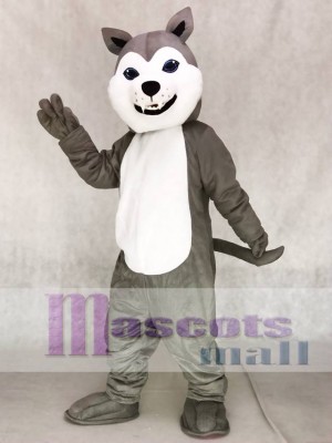 Grey Husky Dog Mascot Costumes Animal 