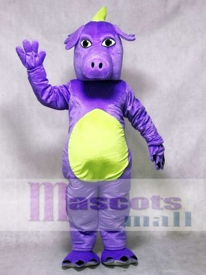 Purple Whimsical Dragon Mascot Costume