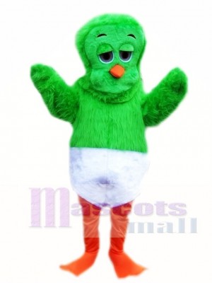 Green 80's Orville the Duck Mascot Costume Animal