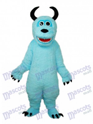 Coral Velvet Monsters Inc Blue Sulley Mascot Adult Costume