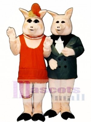 Cute Peaches Pig Mascot Costume