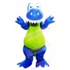 Smiling Blue Dragon Mascot Costumes Animal