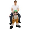 Bavarian Oktoberfest Beer Man Carry me Ride on Halloween Christmas Costume for Adult/Kid