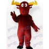 Yellow Reindeer Adult Mascot Costume