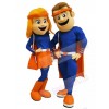 Man and Woman mascot costume