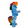 Blue Pony Horse Mascot Costumes Cartoon