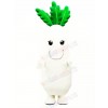 White Radish Vegetable Mascot Costume Cartoon