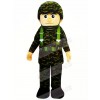 Cool Military Man Mascot Costume People