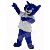 Blue Bobcats with White Shirt Mascot Costume Animal