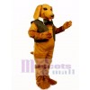 Cute Dachshund Dog with Vest & Tie Mascot Costume