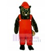 Lumberjack Beaver with Overalls & Hat Mascot Costume