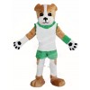 Brown Dog in White Vest Mascot Costumes Animal 