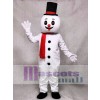 Christmas Xmas Snow Man With Hat Mascot Costume