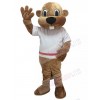 Alex the Beaver Mascot Costume in White Shirt Animal 