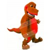 Brown Dinosaur Mascot Costume Cartoon