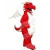 Red Dragon with White Wings Mascot Costumes Cartoon