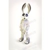 Smiling Bunny with Long Ears Mascot Costumes Cartoon