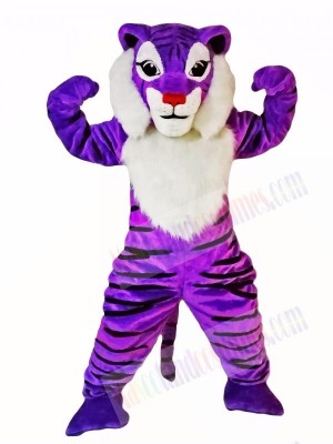 Purple Tiger Mascot Costumes 
