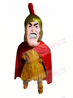 Yellow Trojan Spartan Mascot Costume 