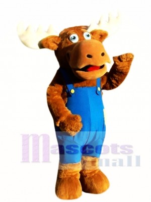 Cute Moose Mascot Costume