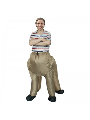 Brown Centaur Half-man Half-horse Inflatable Costume Halloween Christmas Holiday Costume for Adult