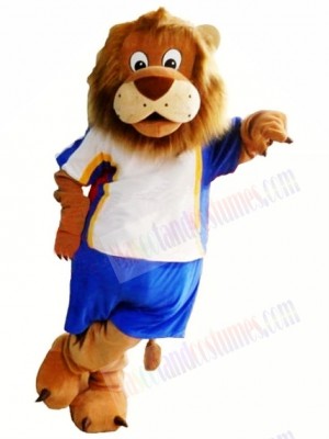 Sport School Lion Mascot Costume 