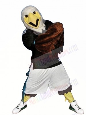 Sporty Fierce Eagle Mascot Costume 