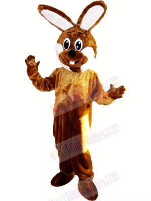 Brown and White Rabbit Mascot Costumes Animal