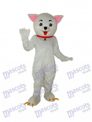 Pink Ear Clever Cat Mascot Adult Costume