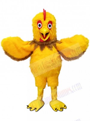 Cute Yellow Cock Rooster Mascot Costume Animal