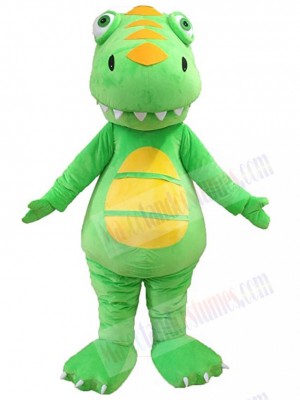 Lovely Green Dinosaur Mascot Costume Animal