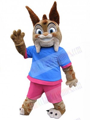 Happy Lynx Mascot Costume Animal