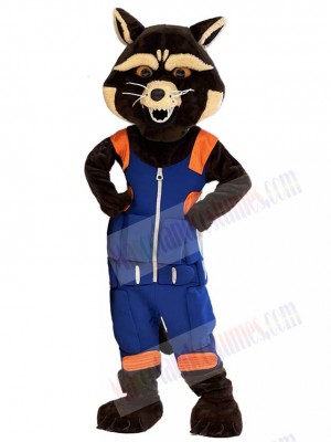 Rocket Raccoon Mascot Costume Cartoon