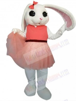 Cute Easter Girl Bunny Rabbit Mascot Costume Animal